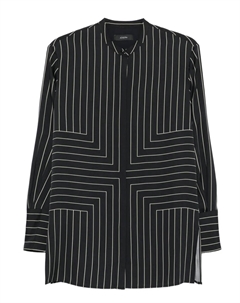 Рубашка с геометрическим узором, черный Joseph