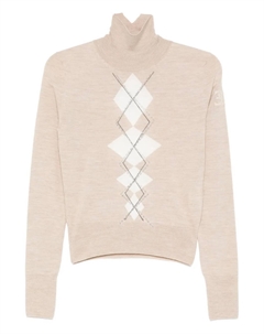 Водолазка с ромбовидным узором, нейтральный Ermanno scervino