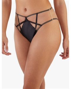 Черные сетчатые трусы Ramona с высокой талией, черный Playful promises