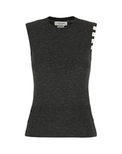 Топ с кашемировыми полосками, серый Thom browne