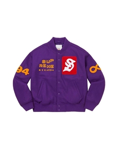 Туристическая университетская куртка фиолетового цвета, фиолетовый Supreme