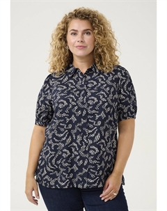 Блузка на пуговицах KCBEATE, темно-синий Kaffe curve