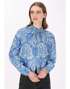 Блузка на пуговицах, бирюзовый Dreimaster