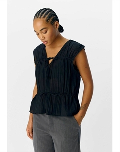 Топ ÄRMELLOSES - Blouse, черный Object