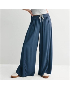 Широкие брюки с высокой посадкой для юниоров, цвет cyclone blue So