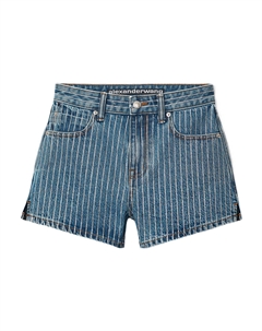 Джинсовые шорты женские темно-синие Alexander wang