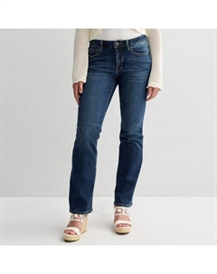 Джинсы-буткат с заниженной талией, с закругленными углами, для юниоров, цвет dark wash2 So