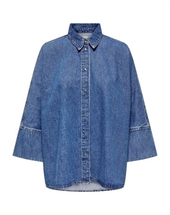 Рубашка, Средне-синий деним Only