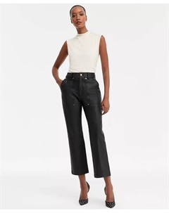 Женские брюки с высокой талией и накладными карманами, черный I.n.c. international concepts