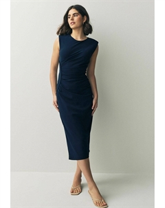 Повседневное платье TALL - SLEEVELESS COLUMN ROUCHED MIDI, синий Next
