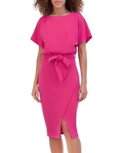 Платье длиной до колена с рукавами летучая мышь, цвет Hot Pink Kensie