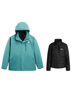 Ветровка утепленная непромокаемая непродуваемая унисекс для походов, Peacock Green (Down Liner) Lonsdale