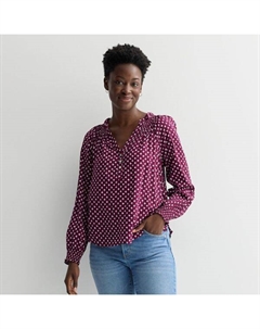 Женская блузка с манжетами и сборками Henley, цвет red dainty floral Sonoma goods for life