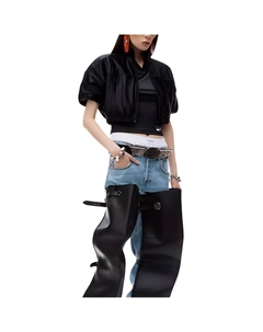 Куртка-бомбер с аппликацией логотипа, Black Alexander wang