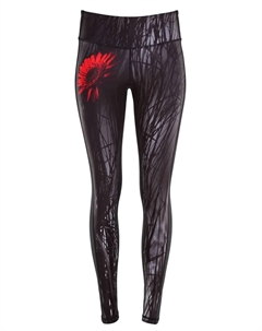 Леггинсы "AEL107-Красный-Гербера", с легким компрессионным эффектом, цвет Red Gerbera Winshape