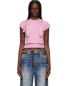 Многослойная ленточная детская футболка, розовый Ambush