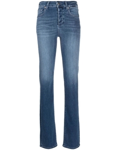 Прямые джинсы с завышенной талией, синий Liu jo