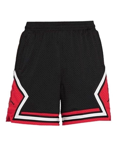 Спортивные шорты (WMNS) Contrasting Colors Logo Printing Elastic Waistband Straight Shorts Black Air jordan