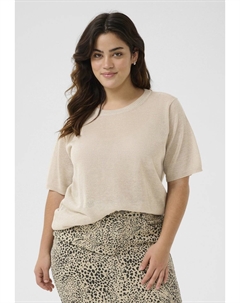Базовая футболка KCLINNA, бежевый Kaffe curve