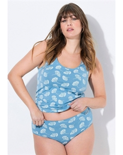 Трусы 2 PACK GINKGO PRINT, сине-серый Ulla popken