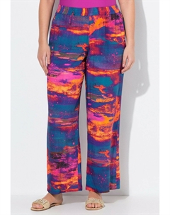 Брюки ABSTRACT SUNSET ELASTIC WAIST PALAZZO, мультиколор Ulla popken