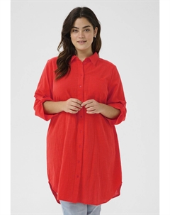 Блузка на пуговицах KCPAULA, красный Kaffe curve