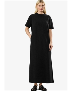 Платье макси HEAVYWEIGHT SHORT SLEEVE CREW NECK - Jersey dress, черный Next