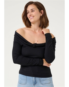 Топ с длинными рукавами KAKAYLA OFFSHOULDER, цвет Black Deep Kaffe