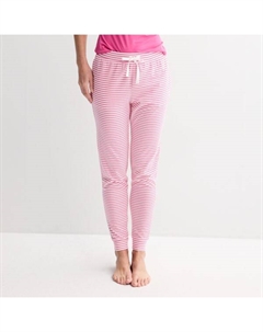 Женские пижамные брюки с манжетами, цвет white pink stripe Sonoma goods for life