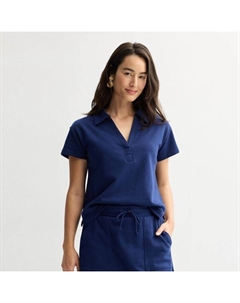 Женская свободная спортивная рубашка-поло, синий Sonoma goods for life