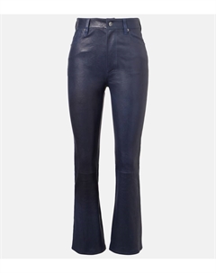 Reboot Crop кожаные брюки клеш, Dark Indigo Frame