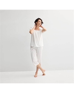 Комплект из хлопковой пижамы и штанов Petite, цвет white tiger Croft & barrow