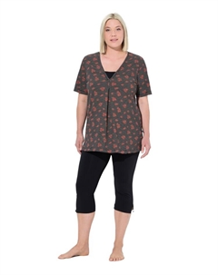 Пижама, черный Ulla popken