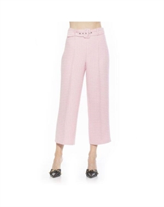 Женские брюки Caden с поясом и широкими штанинами, розовый Alexia admor