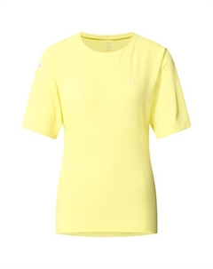 Женская футболка с короткими рукавами и ребрами - беговая рубашка, желтый Haglöfs