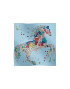 HERMES Шёлковый шарф, Blue Hermès