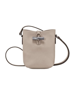 Розо Кожаная Ведро Сумка, Плечевая Сумка, Нагрудная Сумка Очень Маленькая Женская Хаки Longchamp