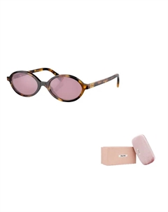 Солнцезащитные очки овальной формы Eyewear Oval Frame, Tortoiseshell Miu miu