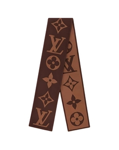 Кашемировый вязаный шарф унисекс, Brown Louis vuitton