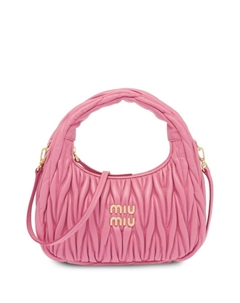 Стеганая мини-сумка Wander, розовый Miu miu