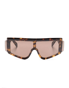 Солнцезащитные очки Zed Burnt в геометричной оправе, коричневый Retrosuperfuture