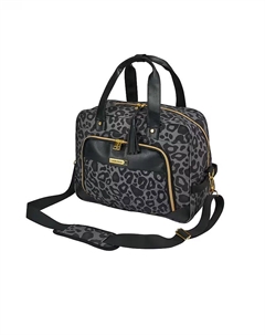 24л велюровая сумка под сиденьем 40 x 30 x 20 см, серый леопардовый принт - СЕРЫЙ Cabin max