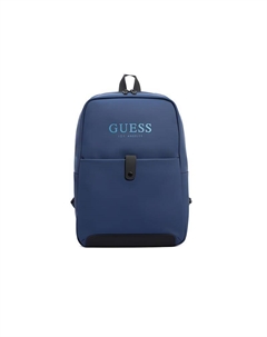 Синтетический рюкзак унисекс черный с темно-синим, Dark Blue Guess