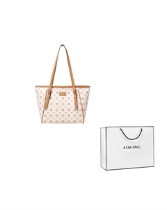 Мамина большая плечевая сумка из ПВХ, Ecru Aokang