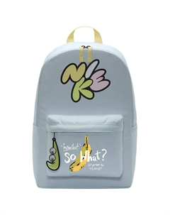 Тканевый рюкзак женский ледниково-голубой и нежно-желтый и светло-лимонный, Hand-Drawn Wind Banana Nike