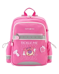 Студенческий рюкзак из ткани среднего размера детский синий/розовый Samsonite