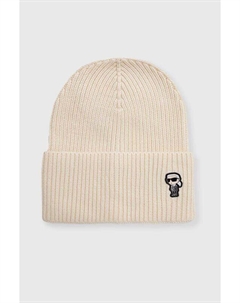 Шапка из смесовой шерсти, бежевый Karl lagerfeld