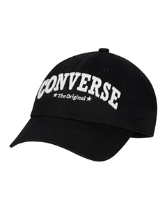 Бейсболка из полиэстера унисекс черная, Black Converse