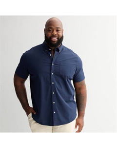 Рубашка с коротким рукавом для больших и высоких, синий Sonoma goods for life