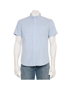 Мужская адаптивная рубашка с коротким рукавом идеальной длины, цвет scott blue Sonoma goods for life